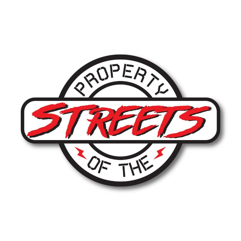property of the streets street race sticker