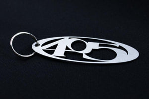405 Logo Chrome Metal Key Chain