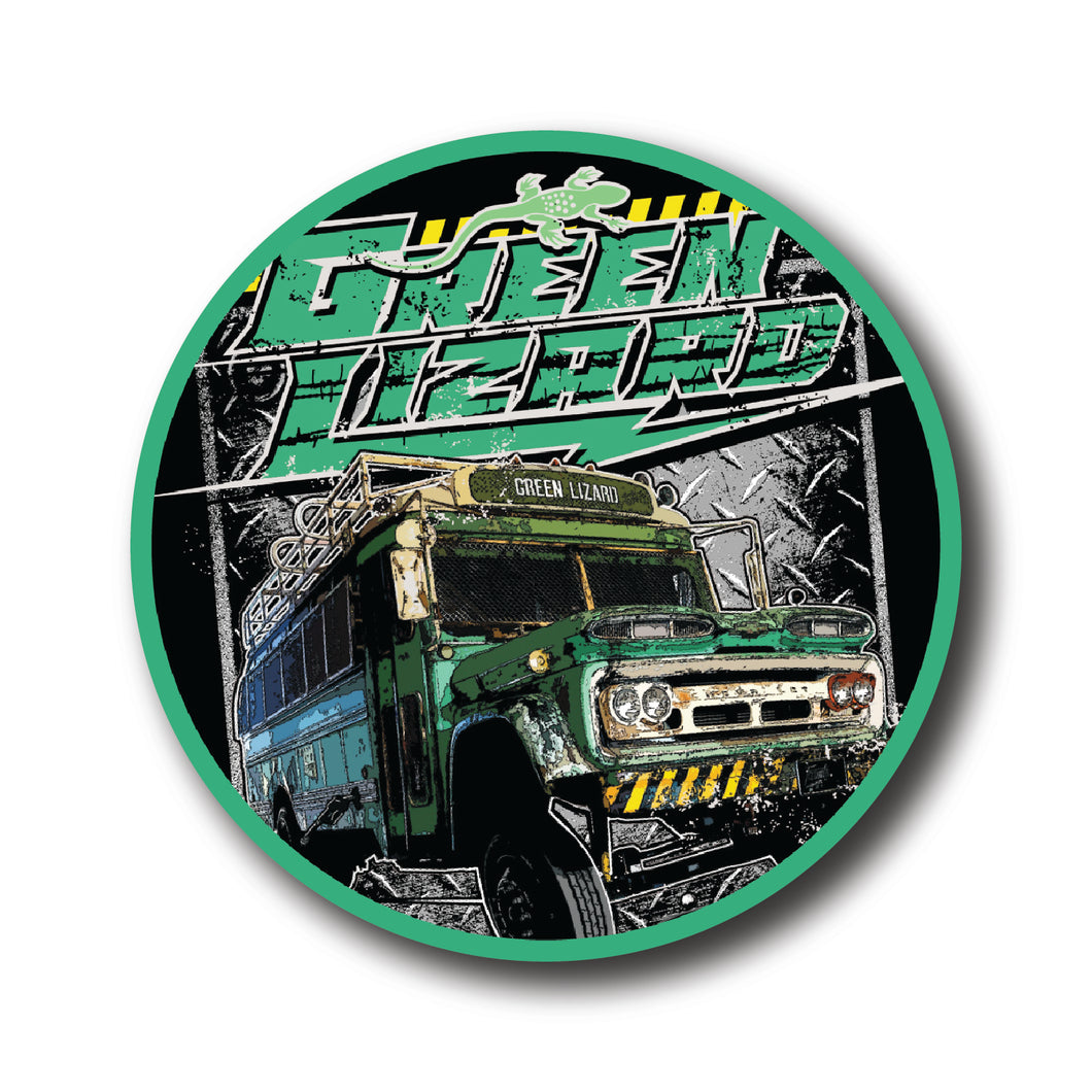 Green Lizard Prison Bus - Vehicle Sticker
